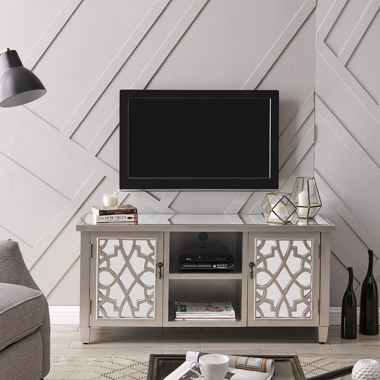 Gallo TV Unit- Brass