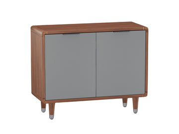 Girona 2 door Sideboard - Walnut/Grey