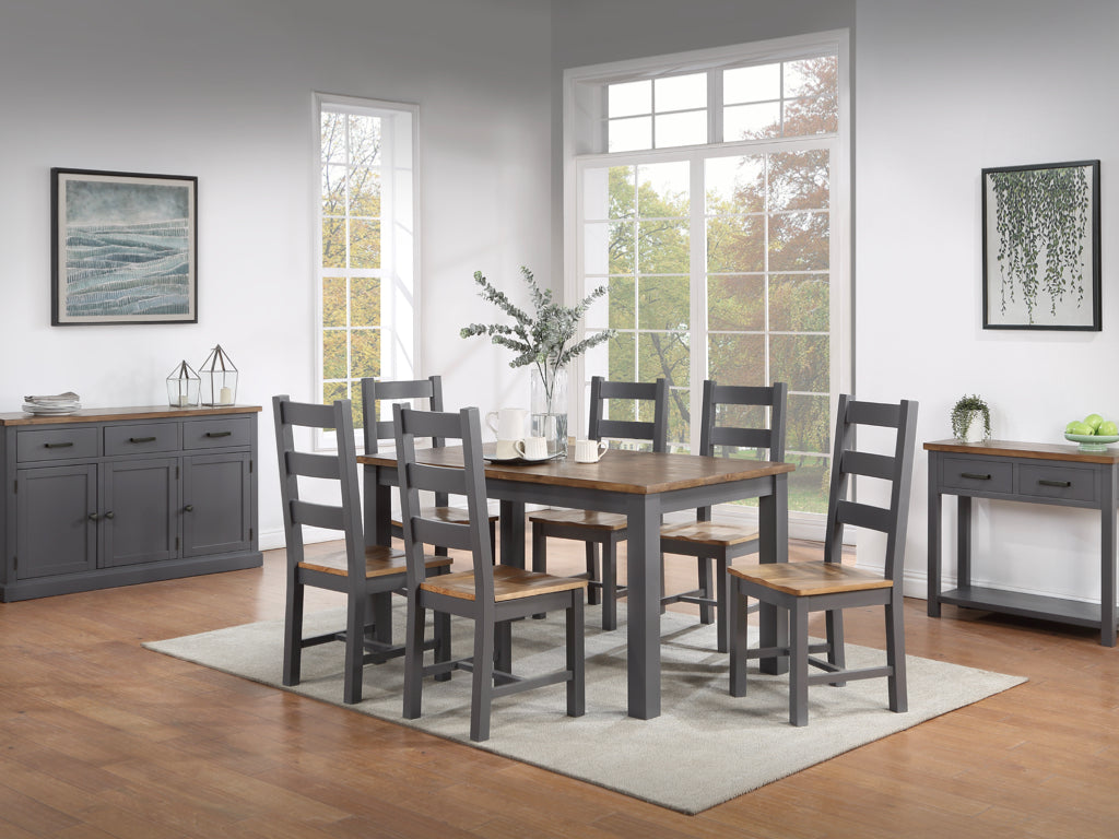 Glenmore 150cm Dining Set (6 Chairs)