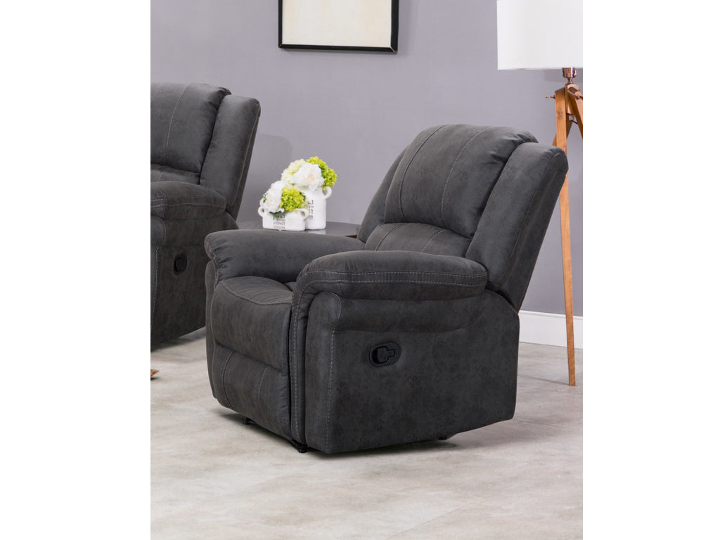 Gloucester Reclining Sofa - Dark Grey