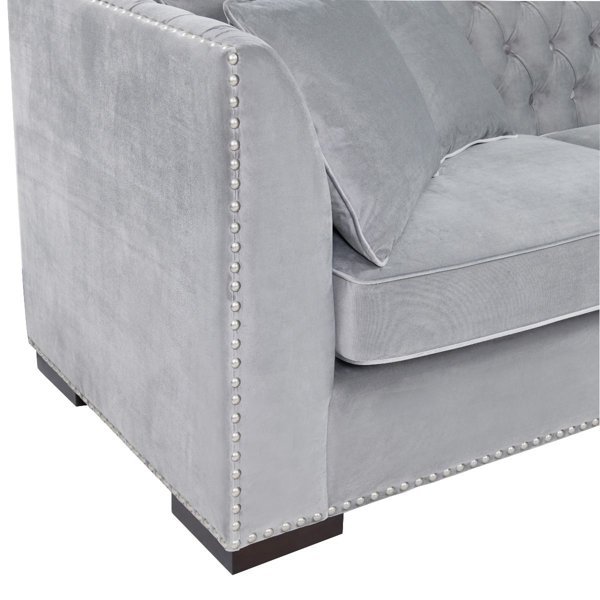 Grey Chester Corner Suite - Right  Side  L Shaped Couch