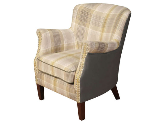 Harlow Armchair - Yellow Check