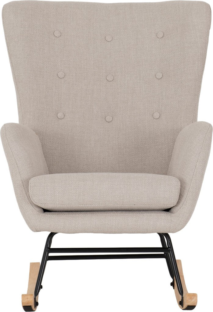 Hayden Rocking Chair – Beige Fabric