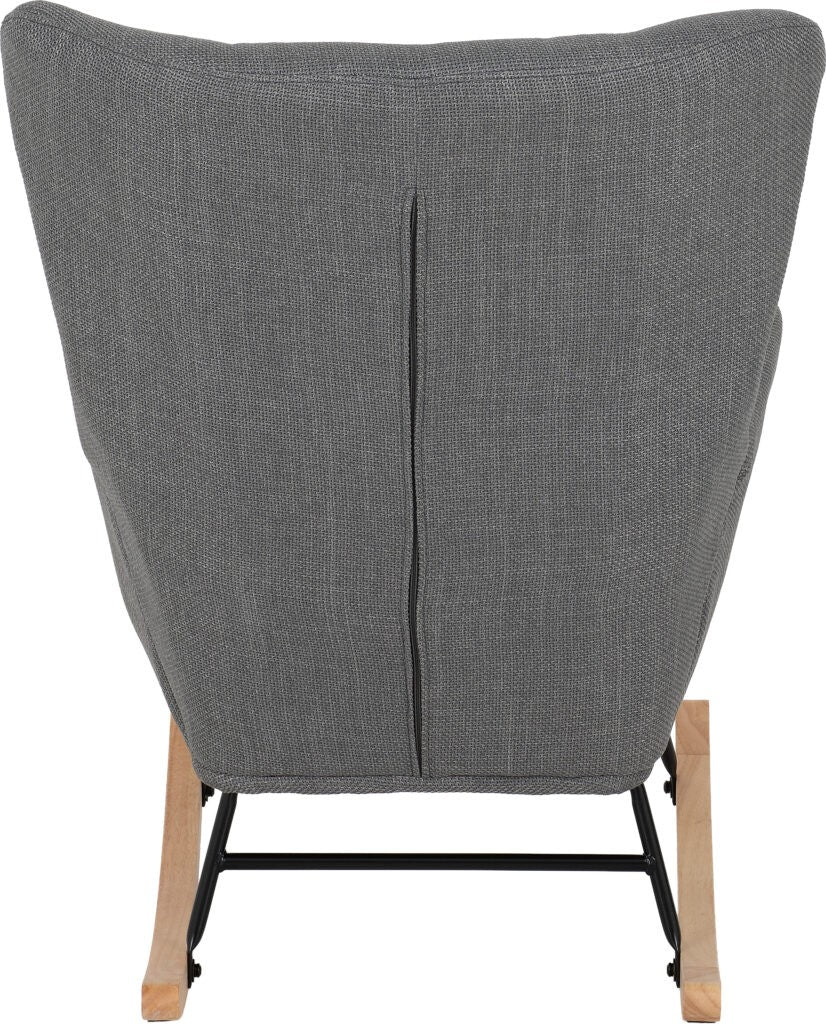Hayden Rocking Chair – Dark Grey Fabric