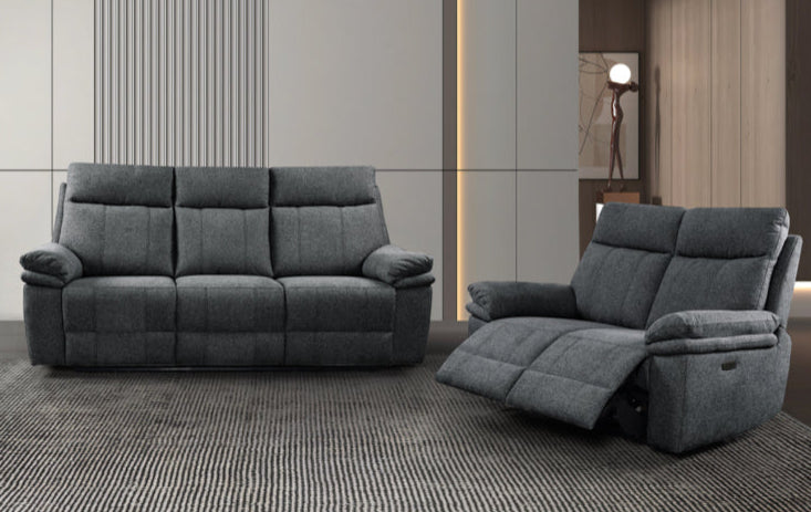 Horizon 3+2 Electric Reclining Suite – Dark Grey