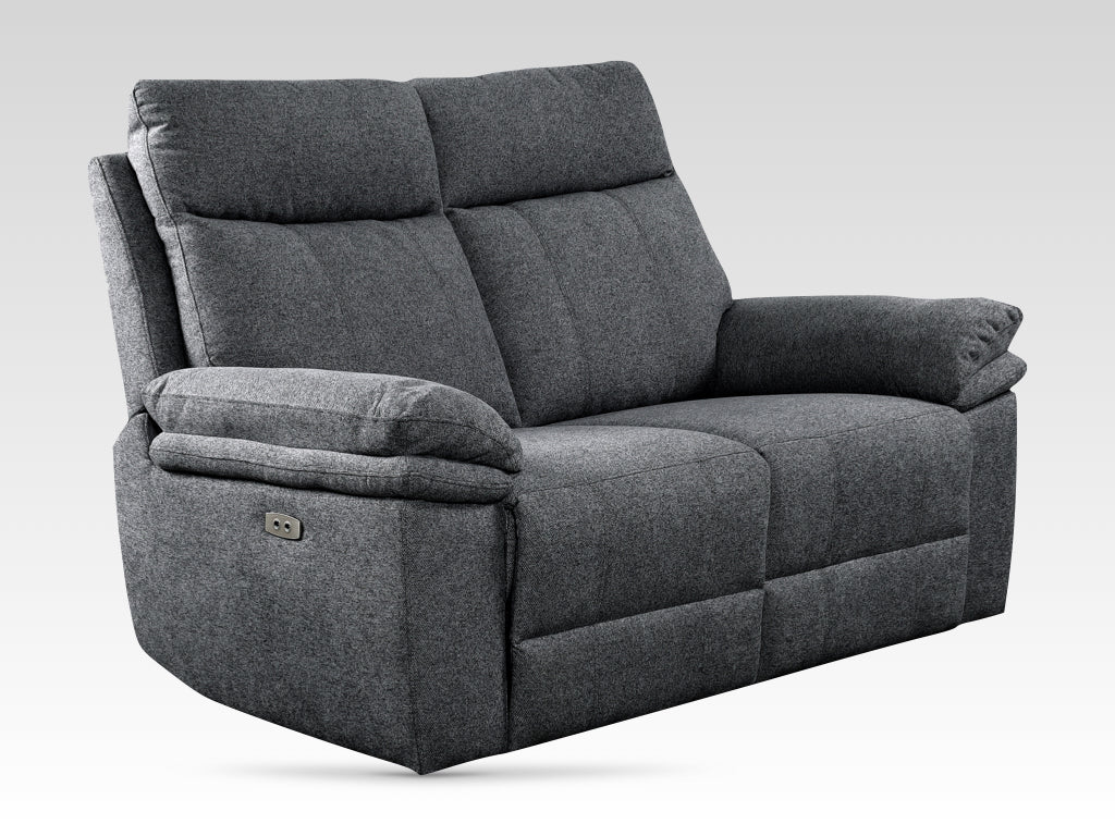Horizon 2 Seater Electric Reclining Sofa – Dark Grey