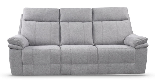 Horizon 3 Seater Electric Reclining Sofa – Light Grey