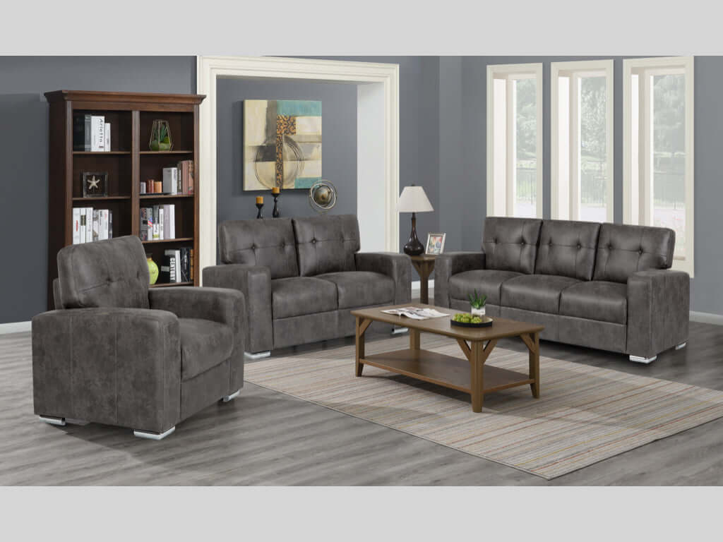 Hampton 3+2 Seater Suite - Dark Grey