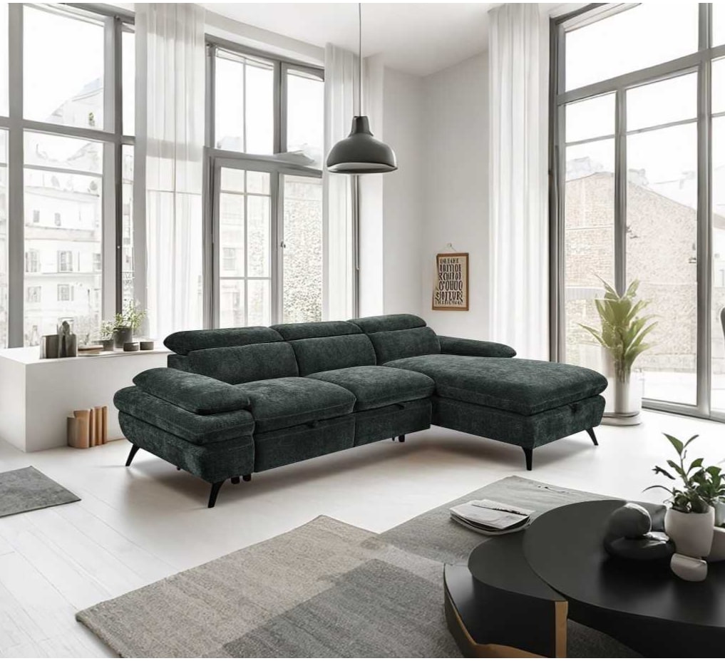 Hannah Green Sofa Suite / Sofa Bed 