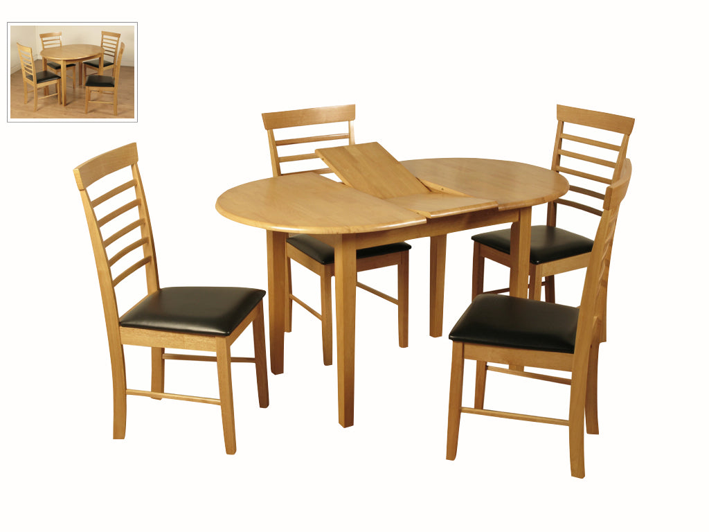 Hanover Oval Butterfly Dining Set (4 Chairs)