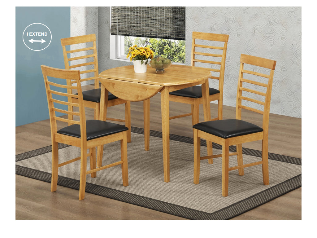 Hanover Round Dropleaf Dining Set (4 chairs)