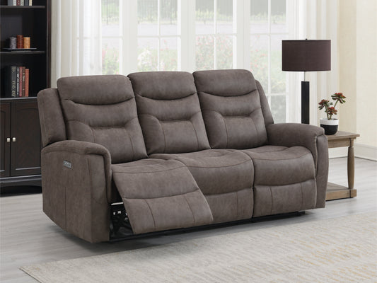 Harrogate 3 Seater Electric Reclining Sofa (Brown)