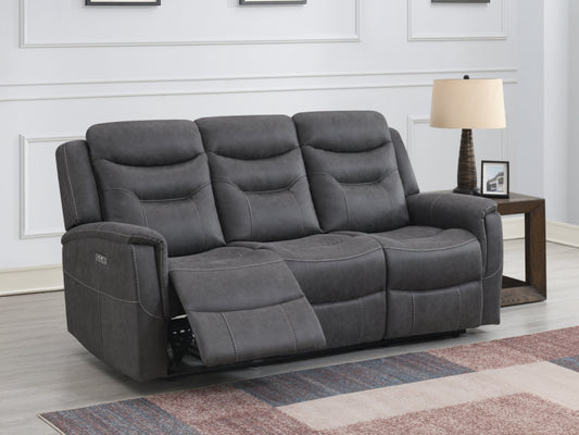 Harrogate 3 Seater Electric Reclining Sofa (Grey)