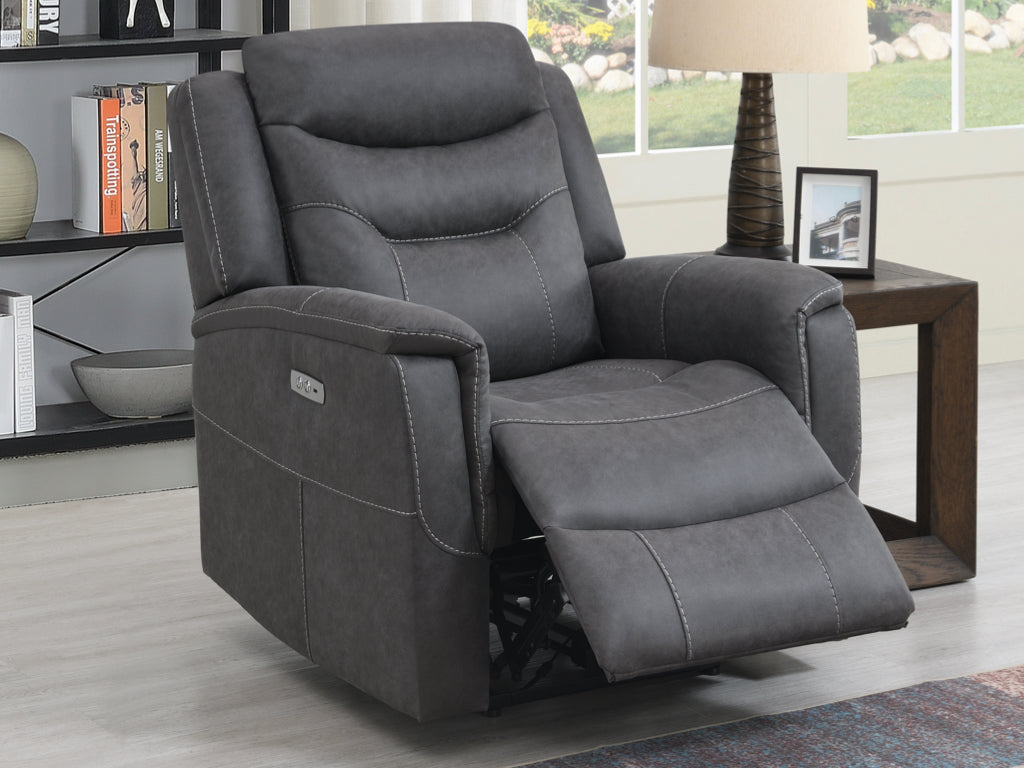 Harrogate 3+1+1 Electric Reclining Sofa Suite (Grey)