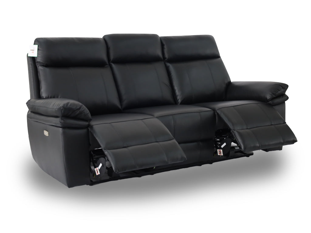 Horizon 3+2 Electric Reclining Leather Suite – Dark Grey