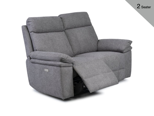 Horizon 2 Seater Electric Reclining Sofa – Dark Grey
