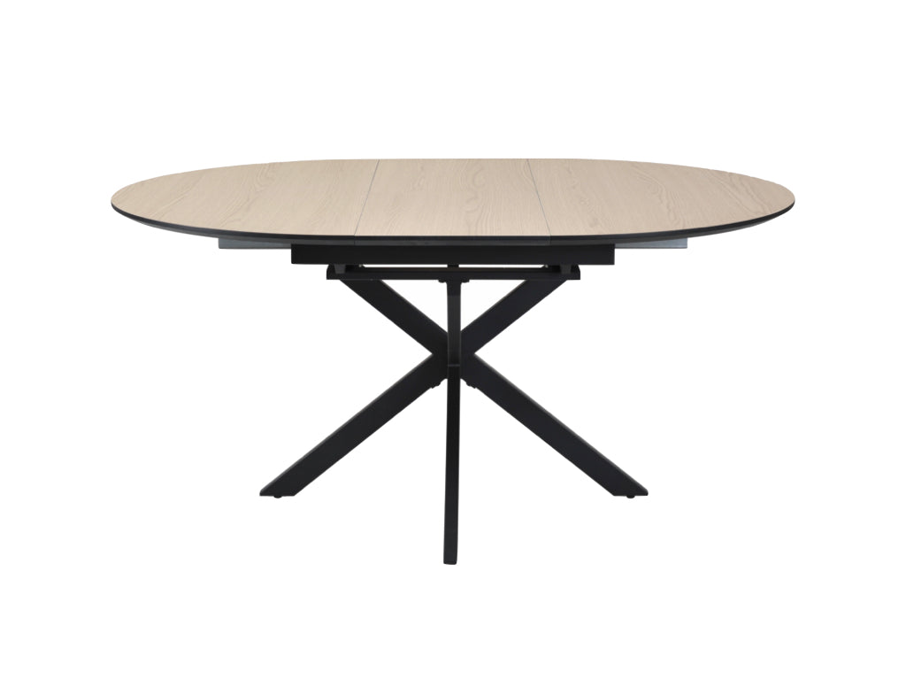 Infiniti 120-160cm Extension Round Dining Table- Dune Oak