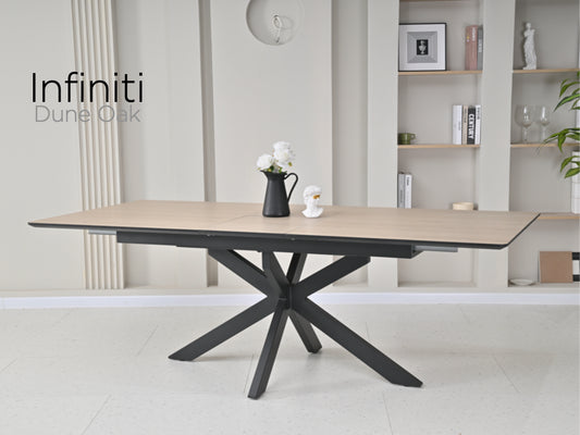 Infiniti 180-220cm Extension Dining Table Dune Oak
