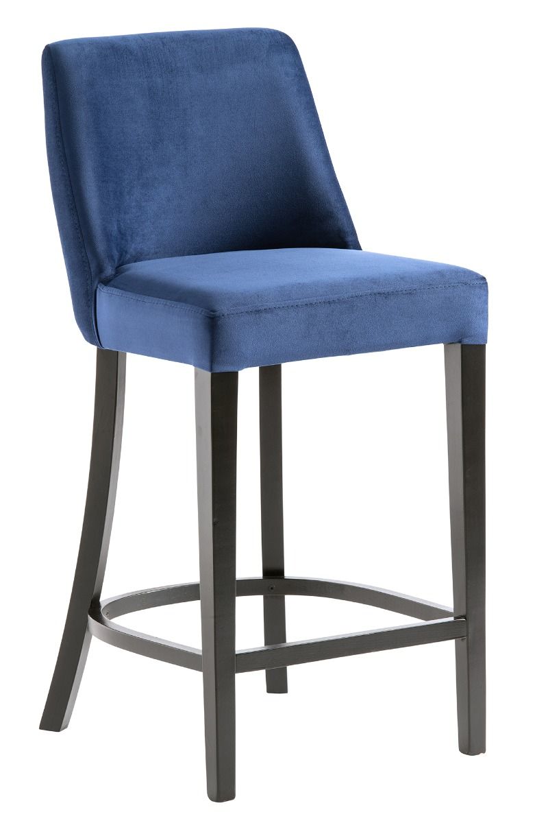 Izmir Barstool - Blue Velvet