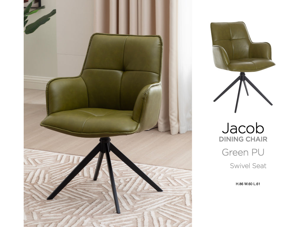 Jacob Dining Chair PU Set of 2
