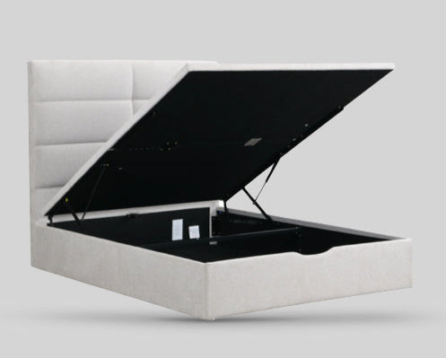 Jessica Storage Bed - Beige