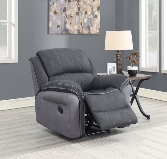 Kingston Fabric Recliner Chair - Charcoal Fusion