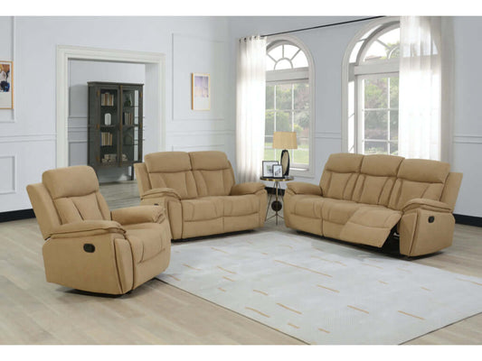 Kensington Manual Recliner 3+1+1 Suite - Sand