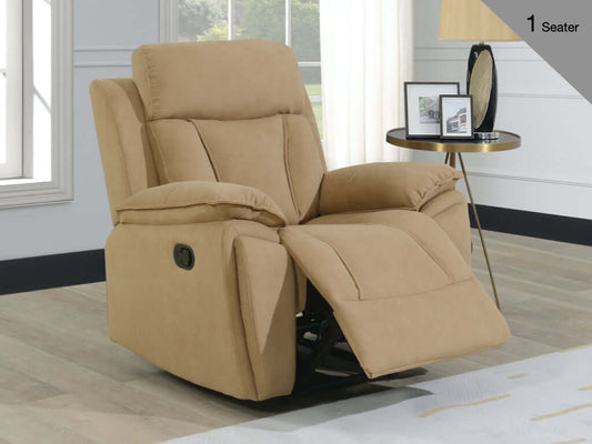 Kensington Manual Recliner Armchair - Sand