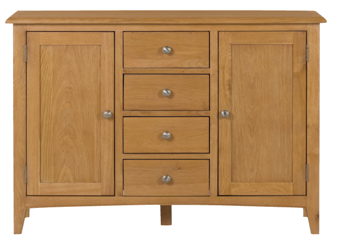 Kilkenny Oak 4 Drawer Sideboard 