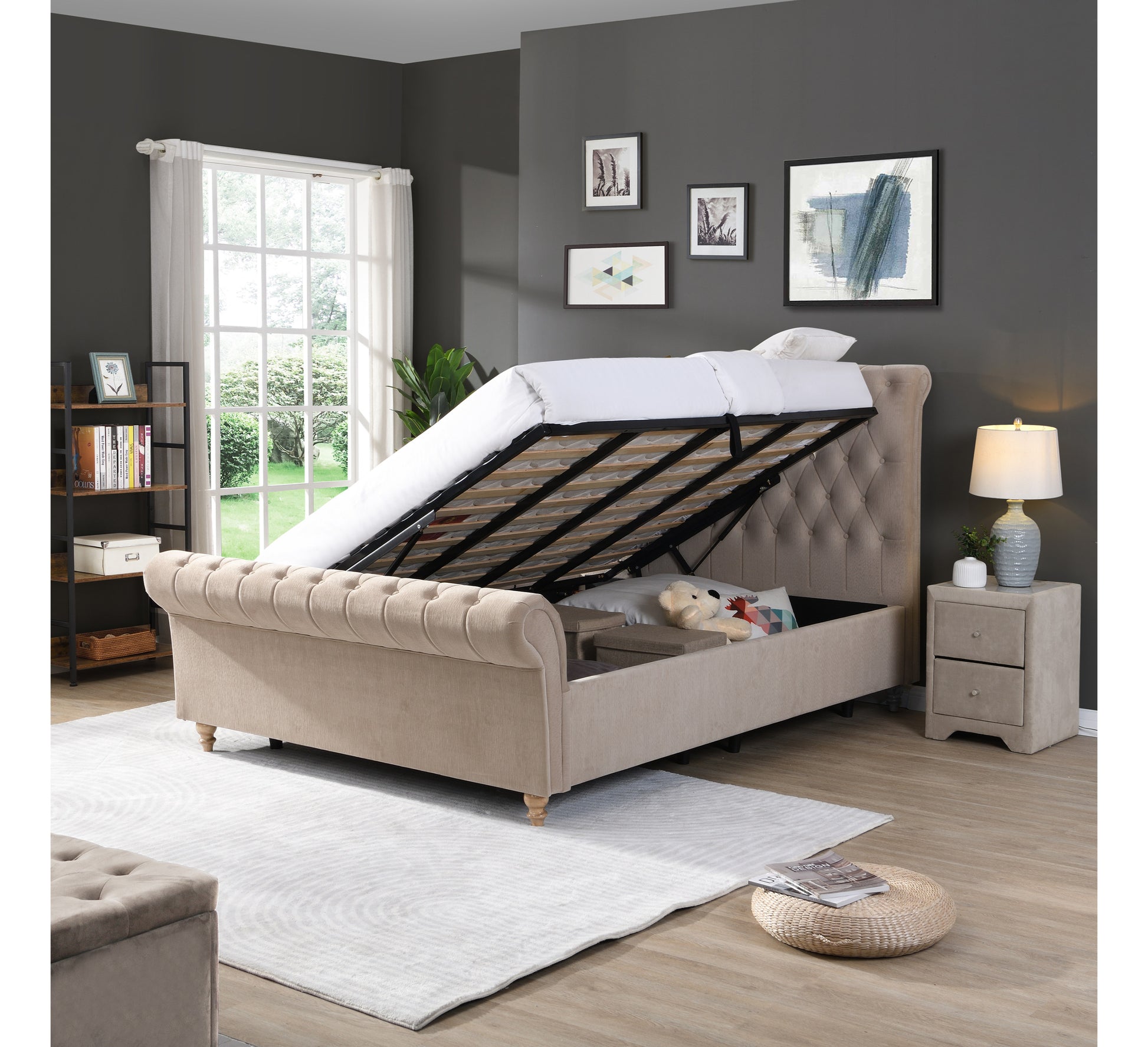 Kilkenny Mink Side Gas-Lift Bed