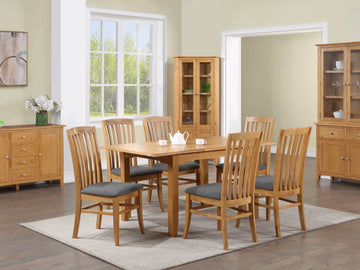 Kilkenny Oak 120 -160 cm Butterfly Extension Dining Set (4 Chairs)