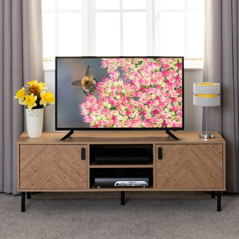 Dunmore oak store tv stand