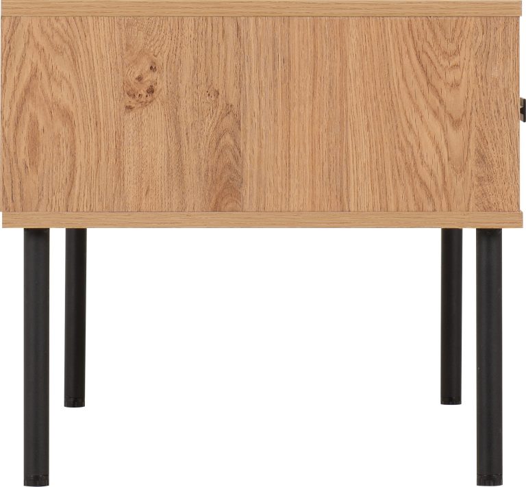 Leon 2 Drawer Coffee Table - Medium Oak Effect