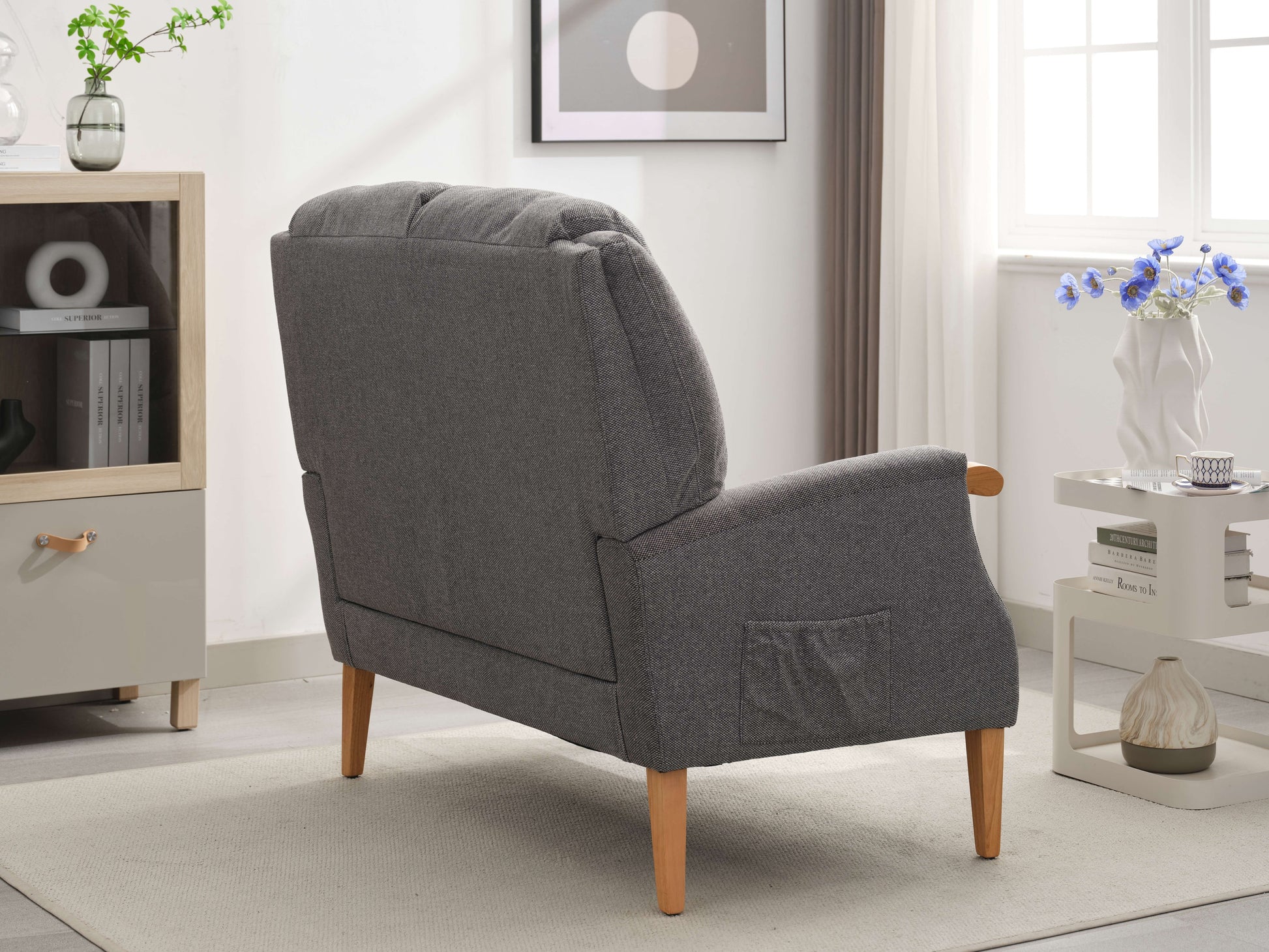 Lisbon 2 Seater Fabric Sofa - Grey