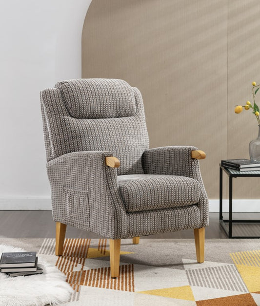 Lisbon Fireside Armchair - Latte