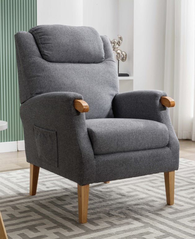 Lisbon Fireside Armchair - Grey