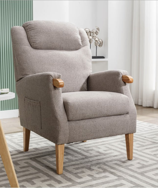 Lisbon Fireside Armchair - Taupe