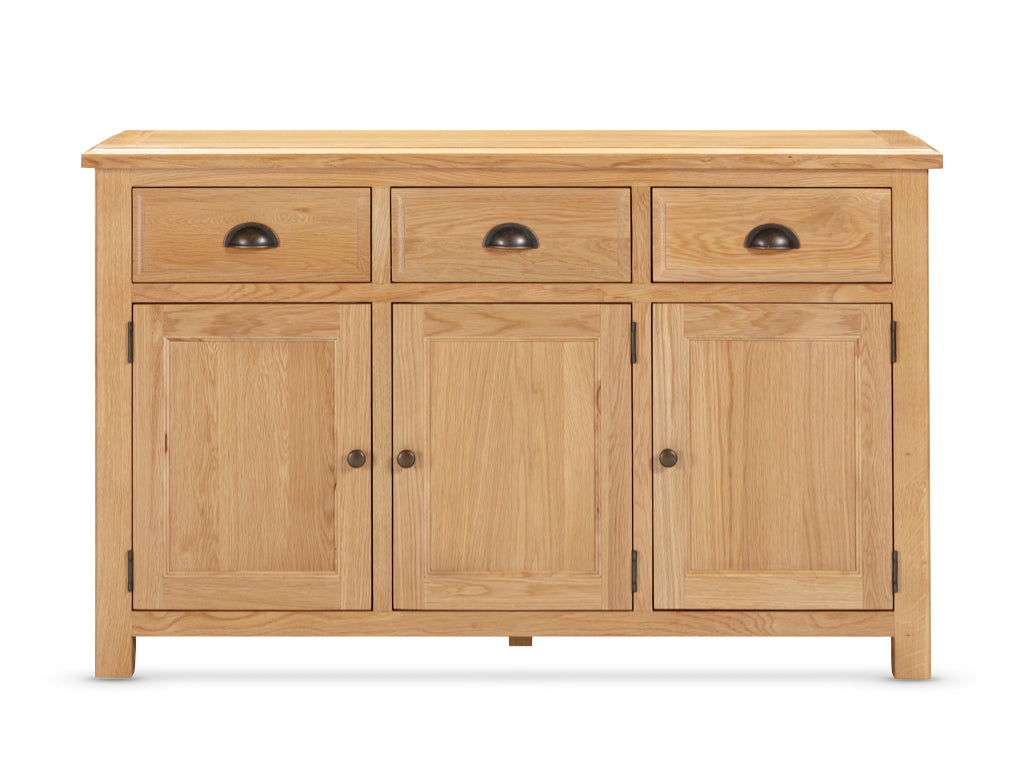 Lugano Oak 3 Door Sideboard