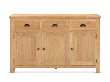 Lugano Oak 3 Door Sideboard