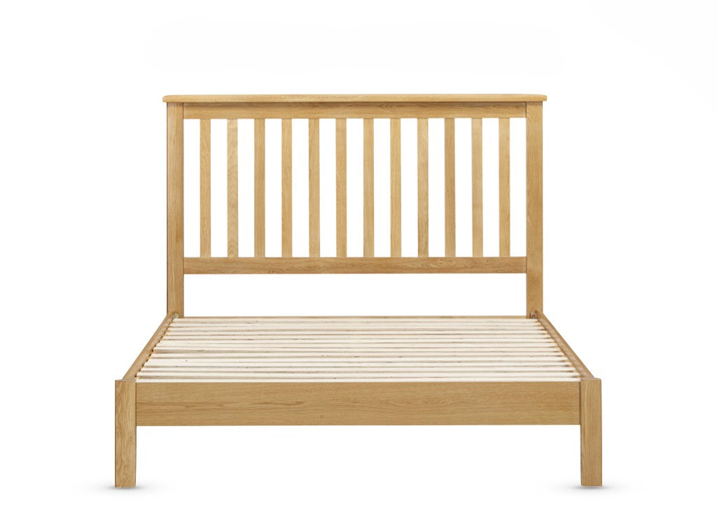 Lugano Oak 4'6 Slatted Bed