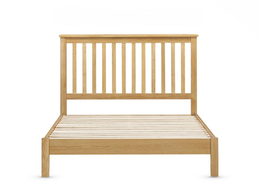 Lugano Oak 5' Slatted Bed - Oak