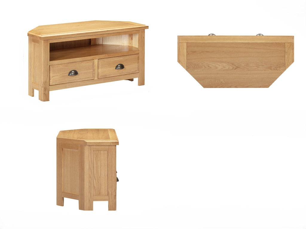 Lugano Oak Corner TV Unit