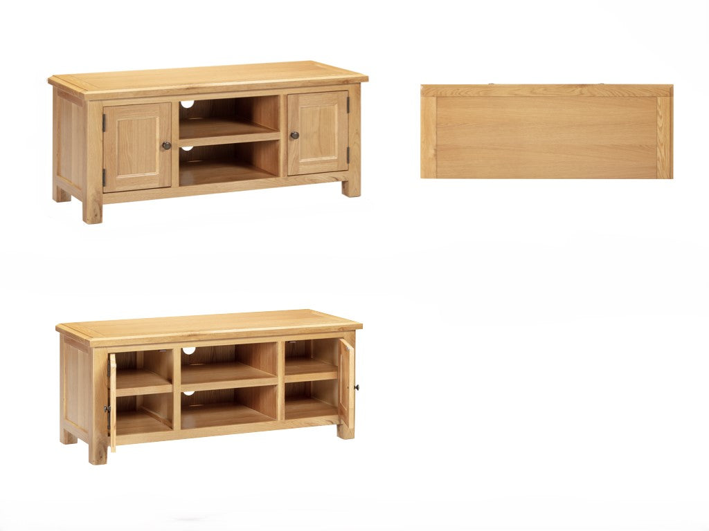 Lugano Oak Large TV Unit