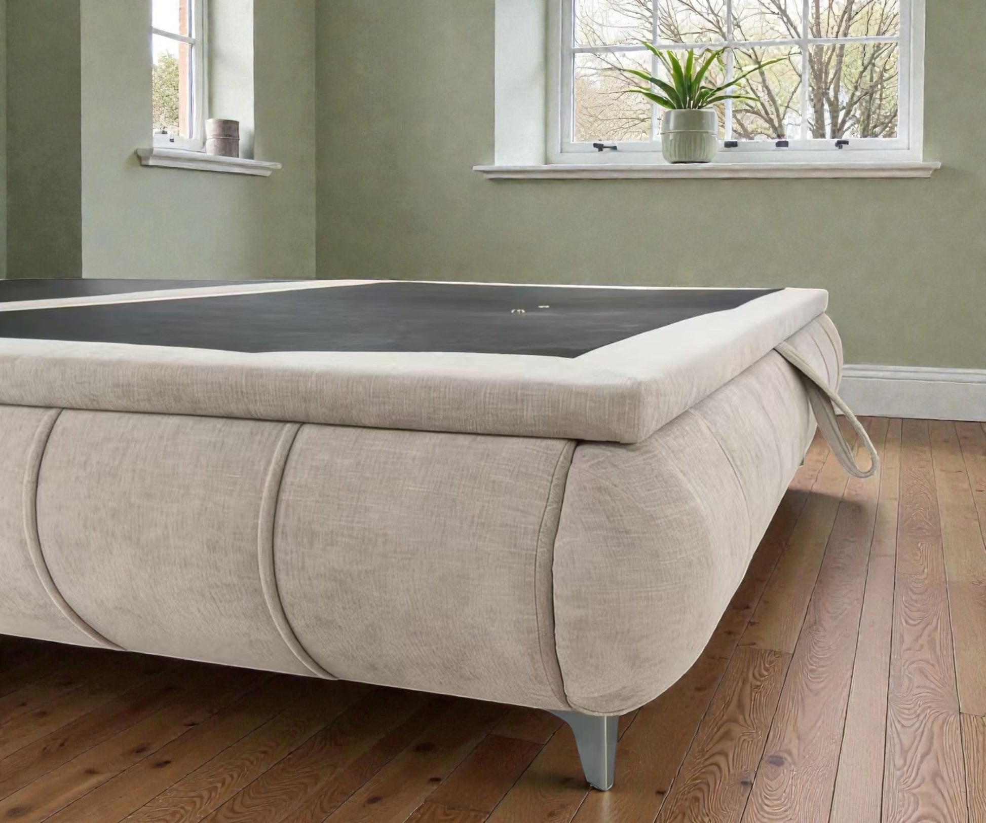 Limerick Gas-Lift Storage Bed - Beige