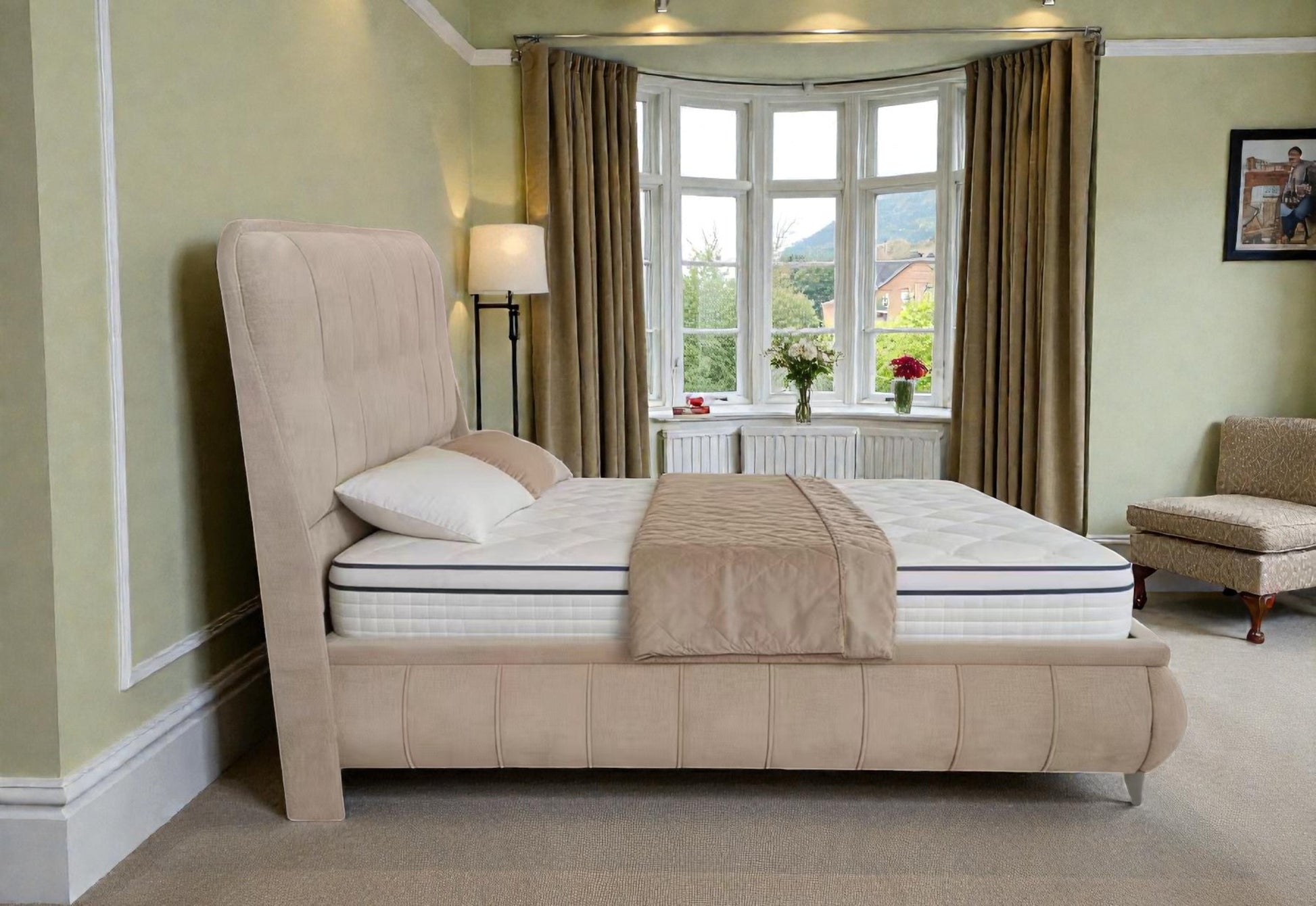 Limerick Gas-Lift Storage Bed - Beige