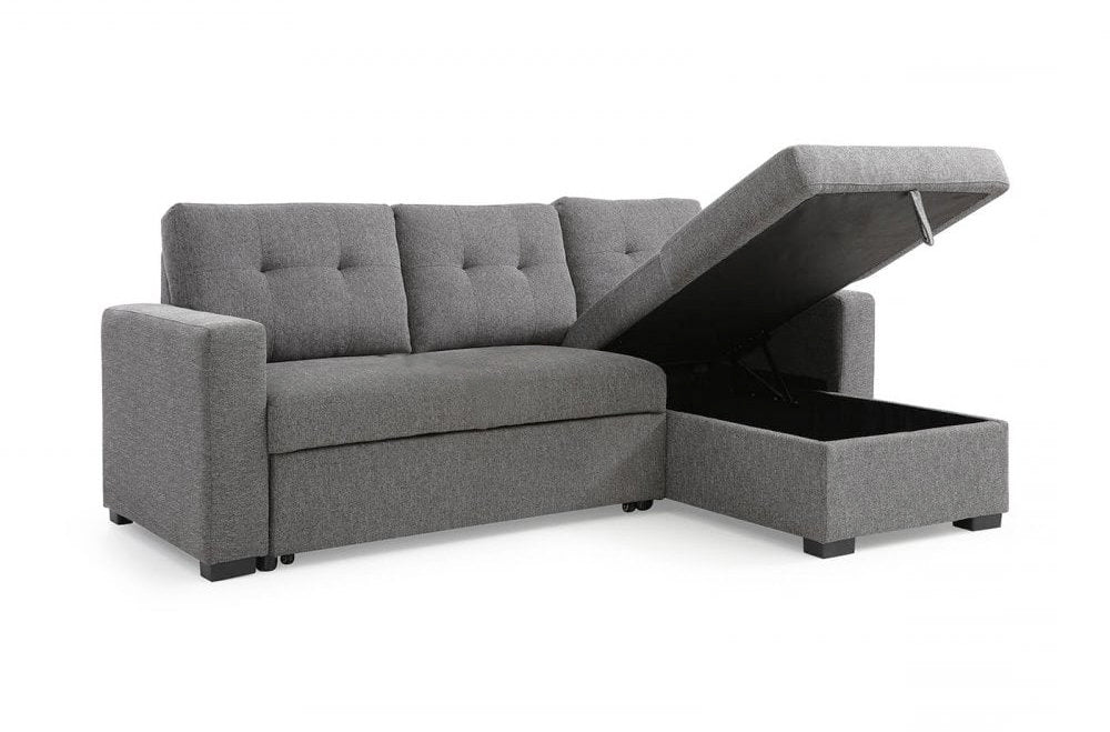 Lincoln Interchangeable Corner Sofa Bed - Grey