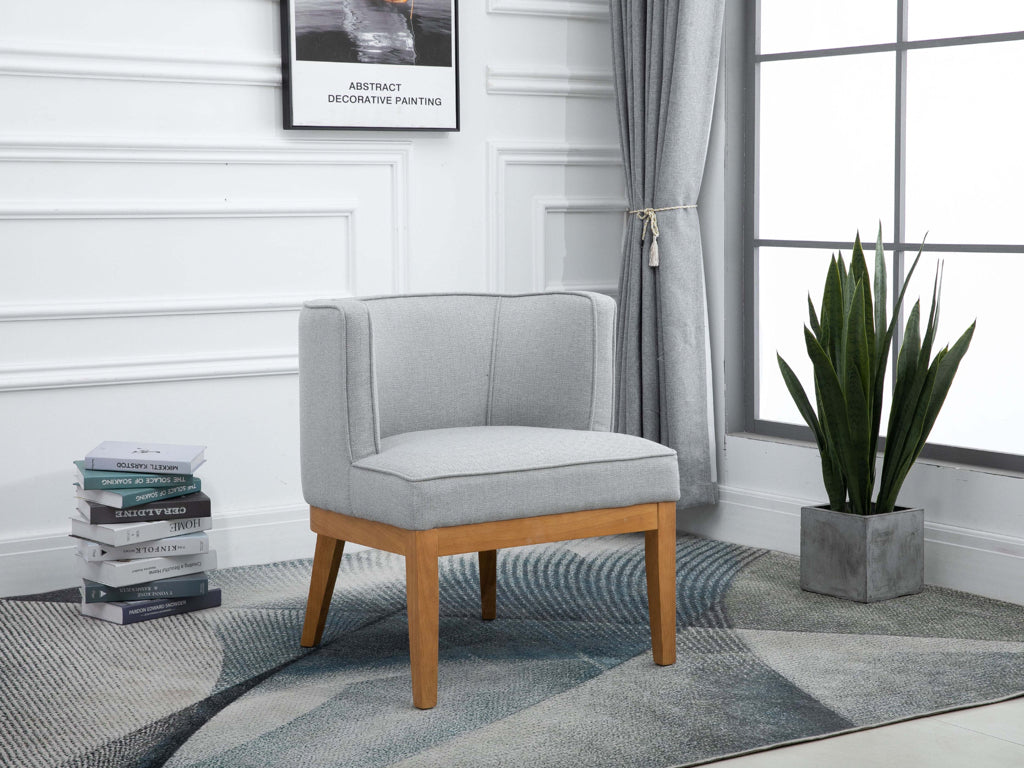 Lucille Armchair- Herringbone Grey