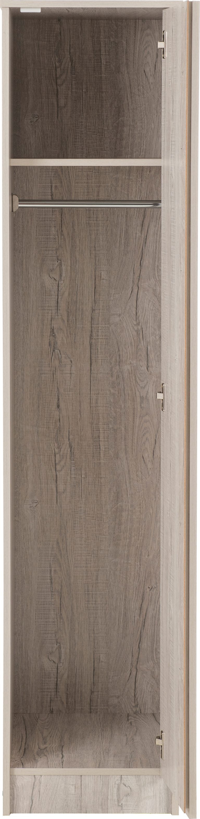 Malvern 1 Door Wardrobe - Urban Snow