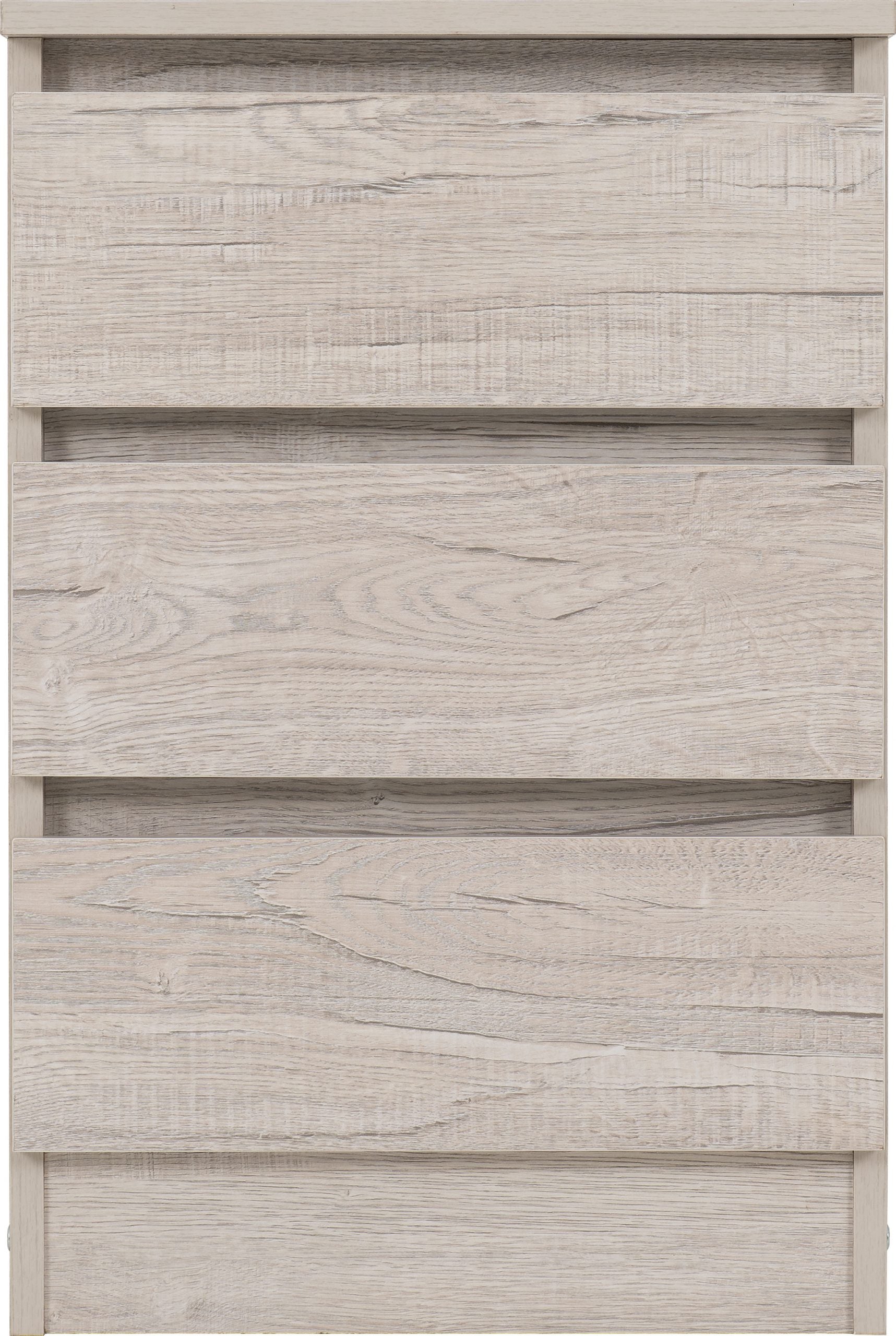 Malvern 3 Drawer Bedside - Urban Snow