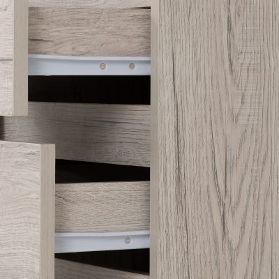 Malvern 3 Drawer Bedside - Urban Snow